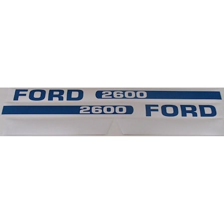 Aftermarket Hood Decal Set  Decals Fits FordNew Holland Tractor 2600 F508H